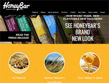 Tablet Screenshot of honeybar.com